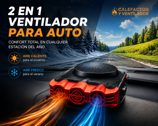 CALEFACTOR Y VENTILADOR PORTATIL PARA AUTOS