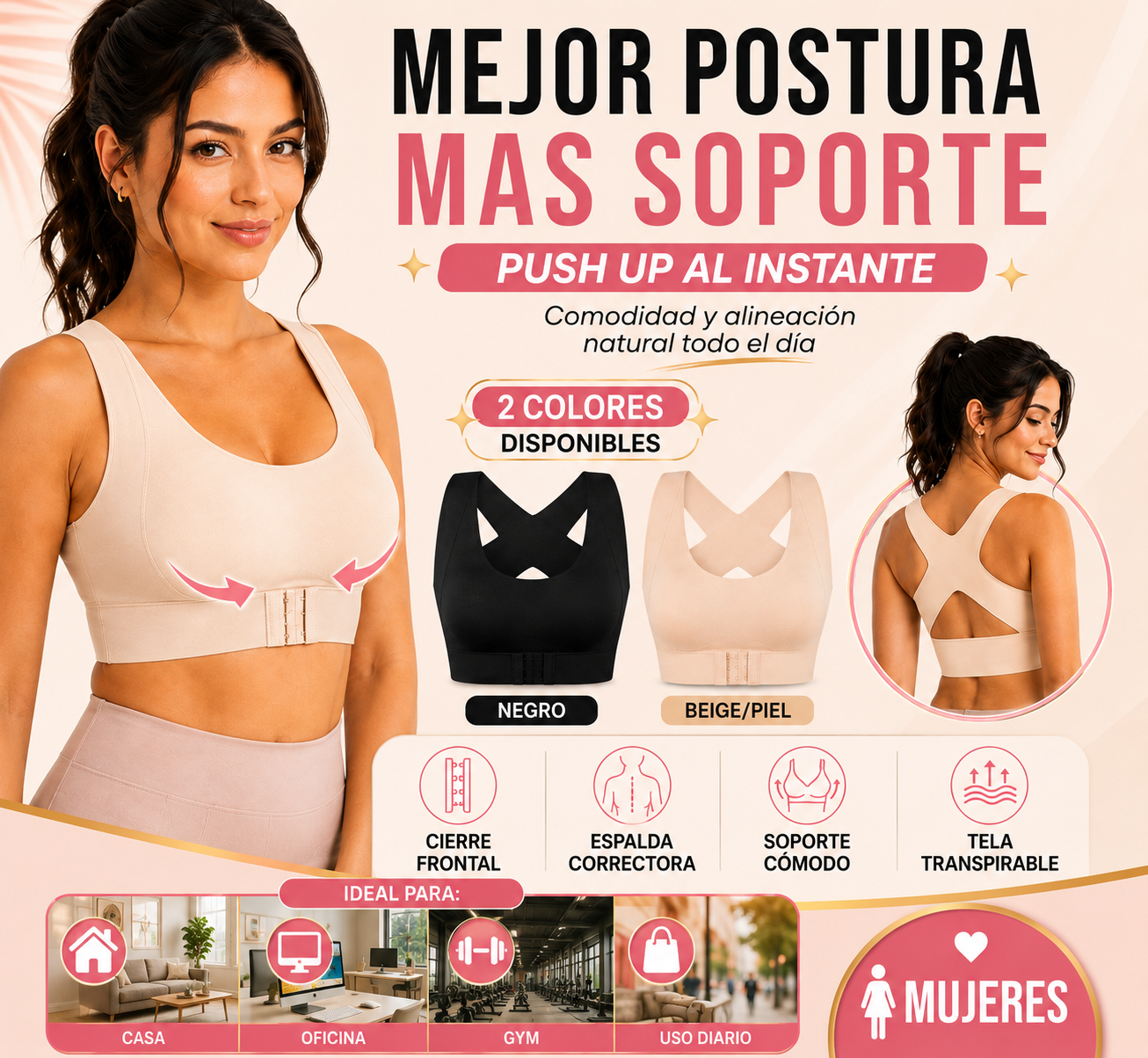 SOSTEN CORRECTOR DE POSTURA PUSH UP