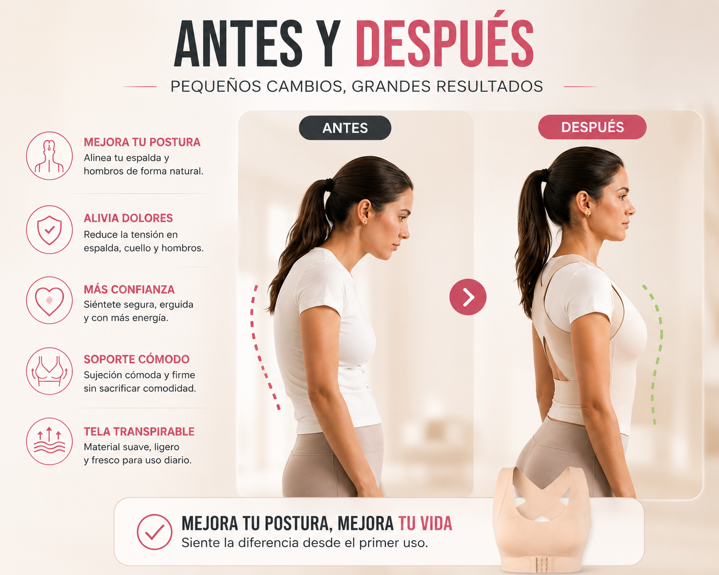 SOSTEN CORRECTOR DE POSTURA PUSH UP