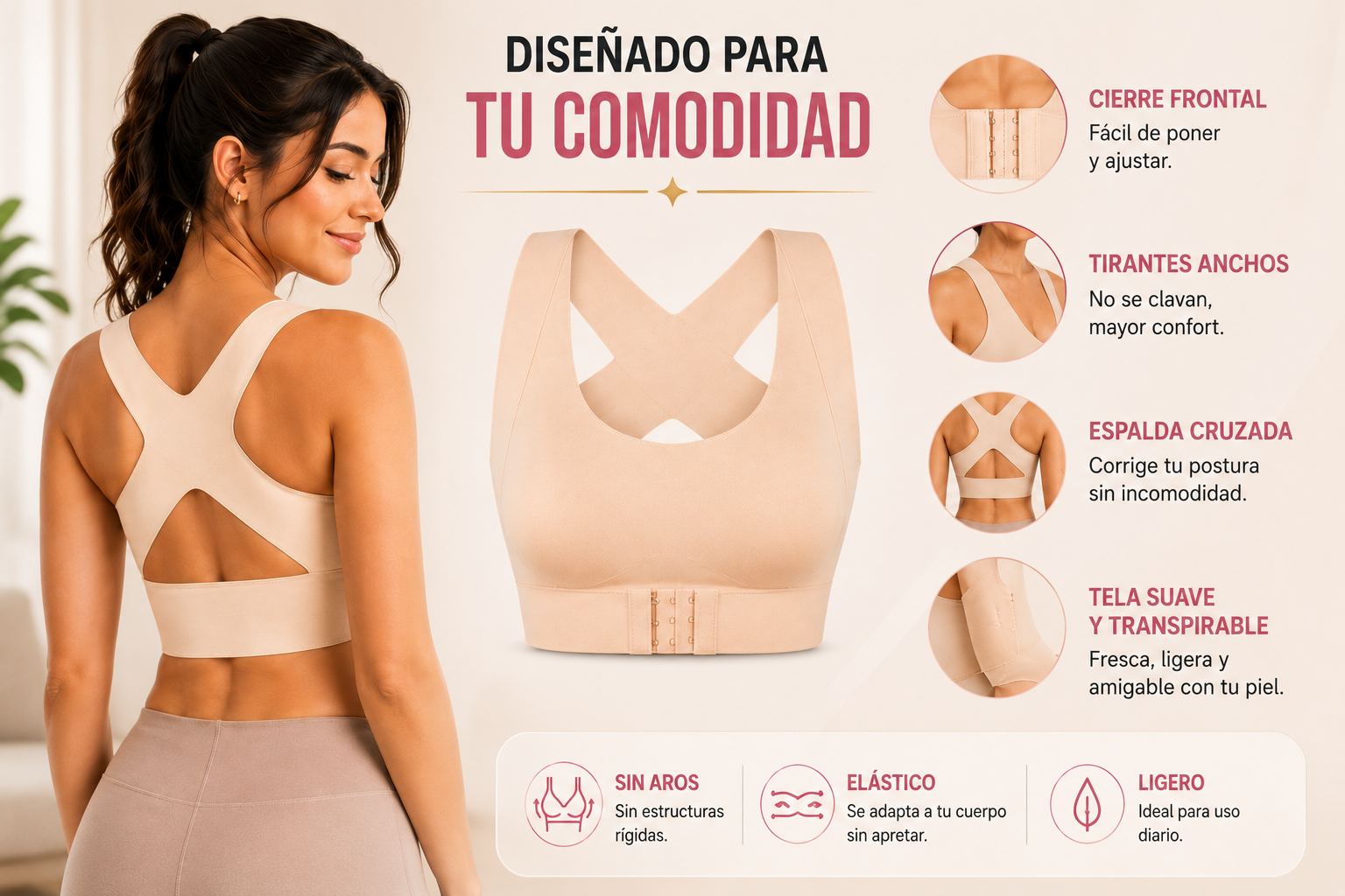 SOSTEN CORRECTOR DE POSTURA PUSH UP