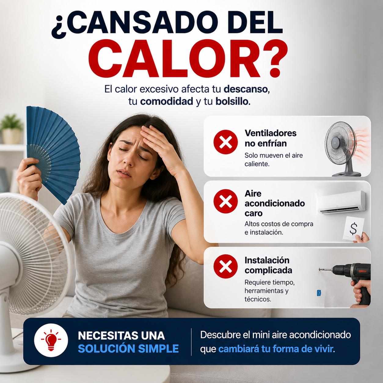 Mini Acondicionador Portátil
