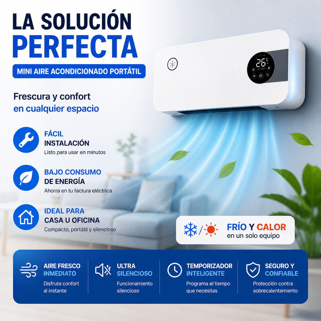 Mini Acondicionador Portátil
