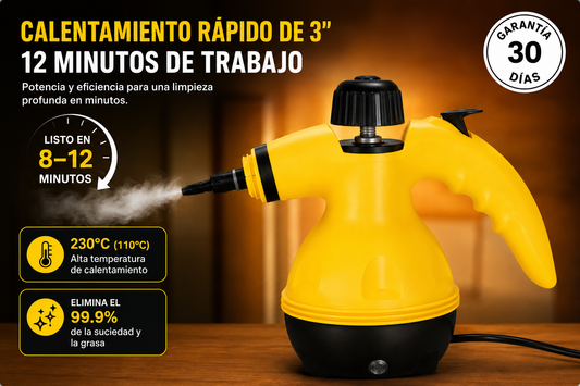 Limpiador a Vapor 4 en 1 (Hogar,Autos,Pisos)
